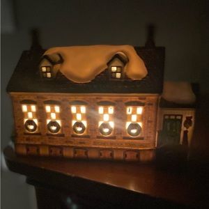 Christmas Ceramic Lighted Houses.